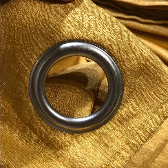 Gold curtain panels 🏡 - Picture 3 of 4